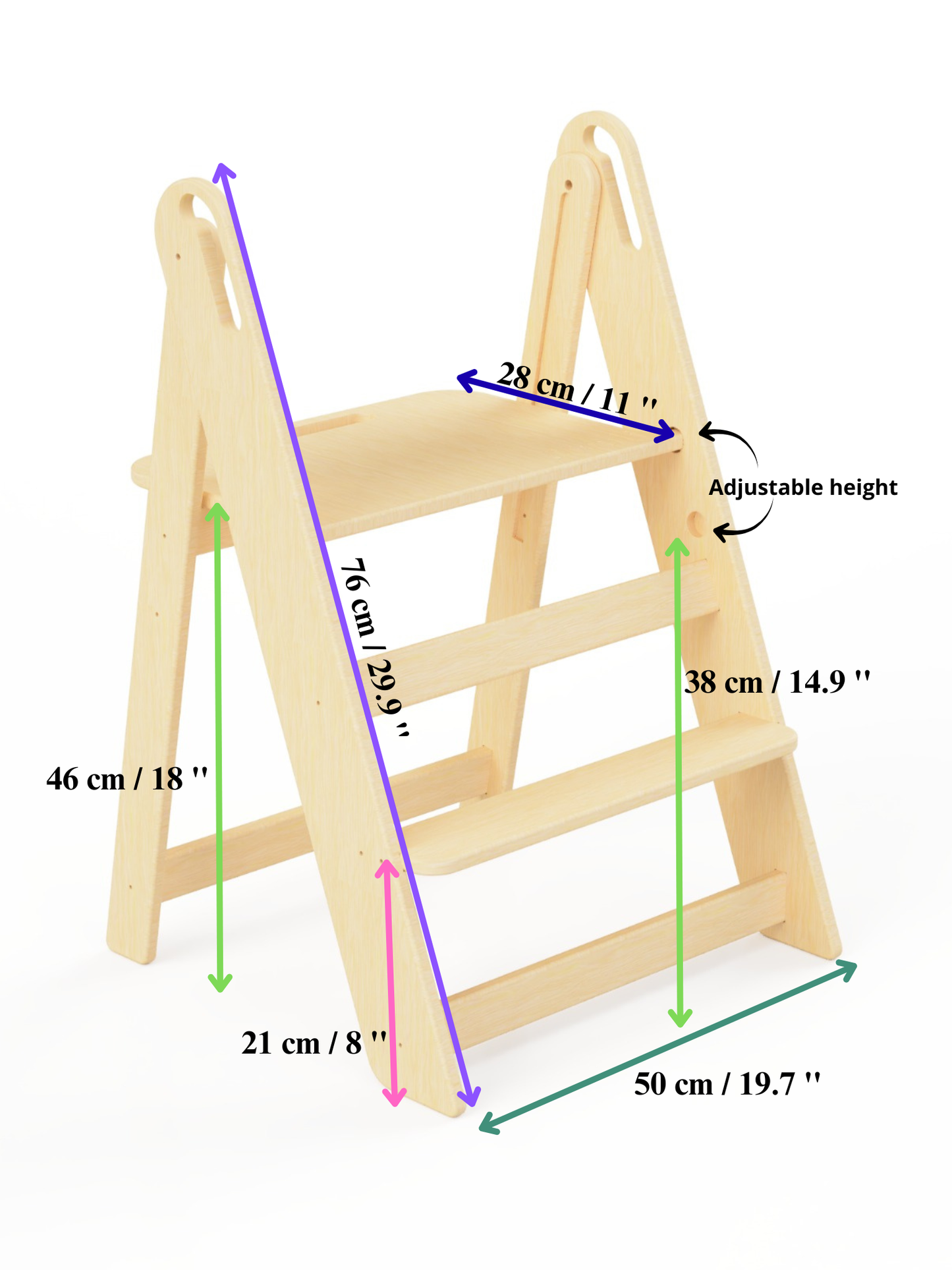 Seravellea™Wooden Step Stool