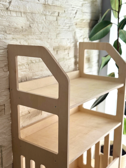 Seravellea™Montessori Wooden Shelf With Toy Storage