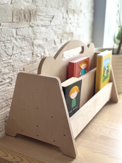 Seravellea™Double Side Montessori Wooden Bookshelf