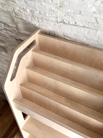 Seravellea™Montessori Wooden Bookshelf with Storage Shelf
