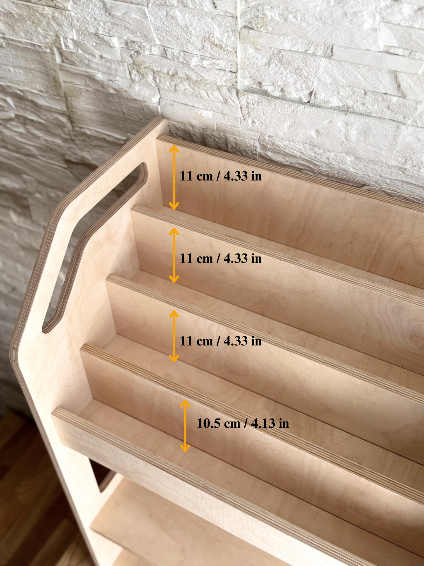 Seravellea™Montessori Wooden Bookshelf with Storage Shelf