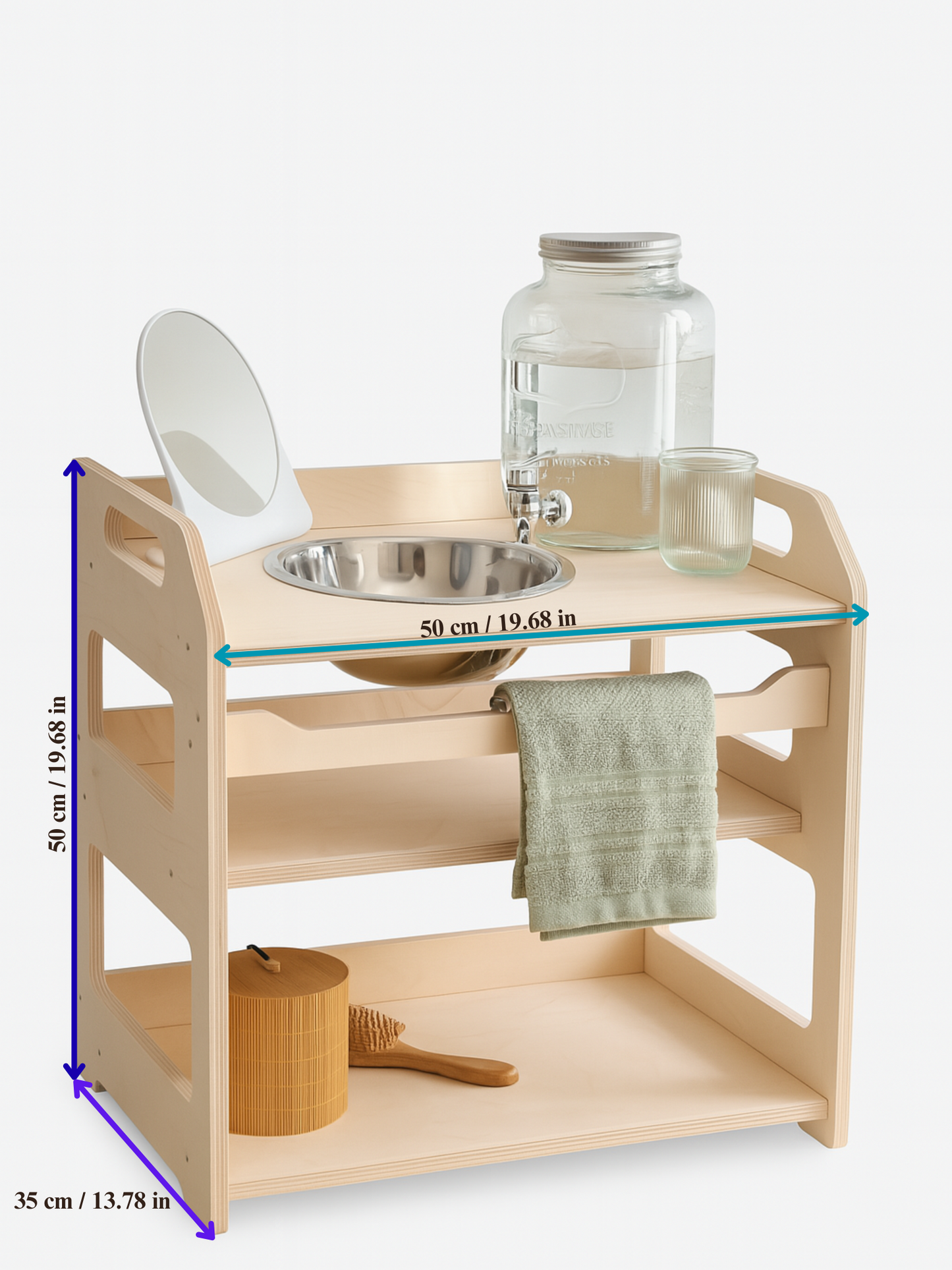 Seravellea™Montessori Wooden Washbasin