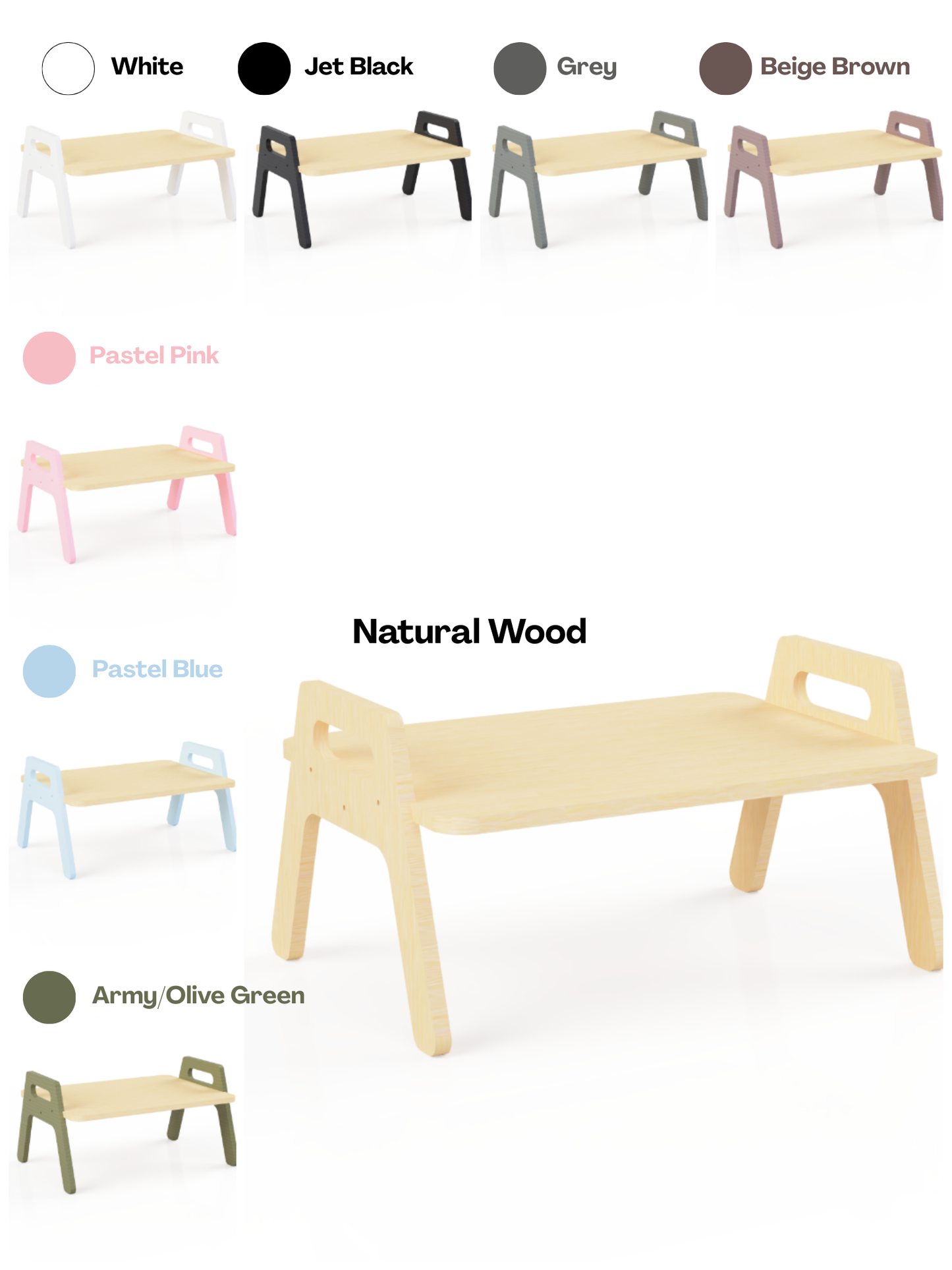 Seravellea™Wooden Kids Floor Table