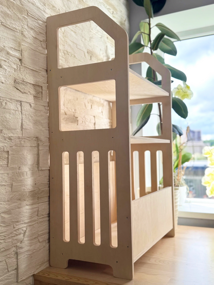Seravellea™Montessori Wooden Shelf With Toy Storage