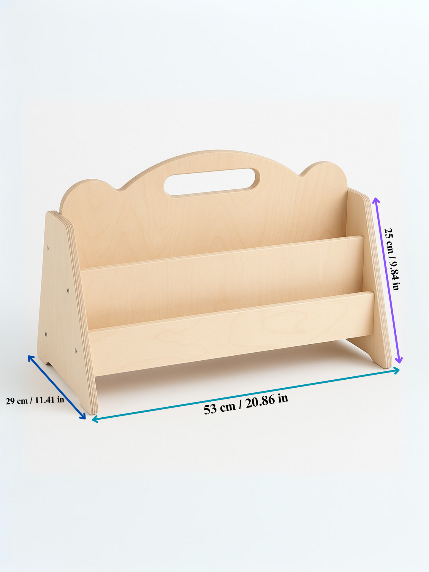 Seravellea™Double Side Montessori Wooden Bookshelf