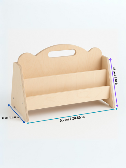 Seravellea™Double Side Montessori Wooden Bookshelf