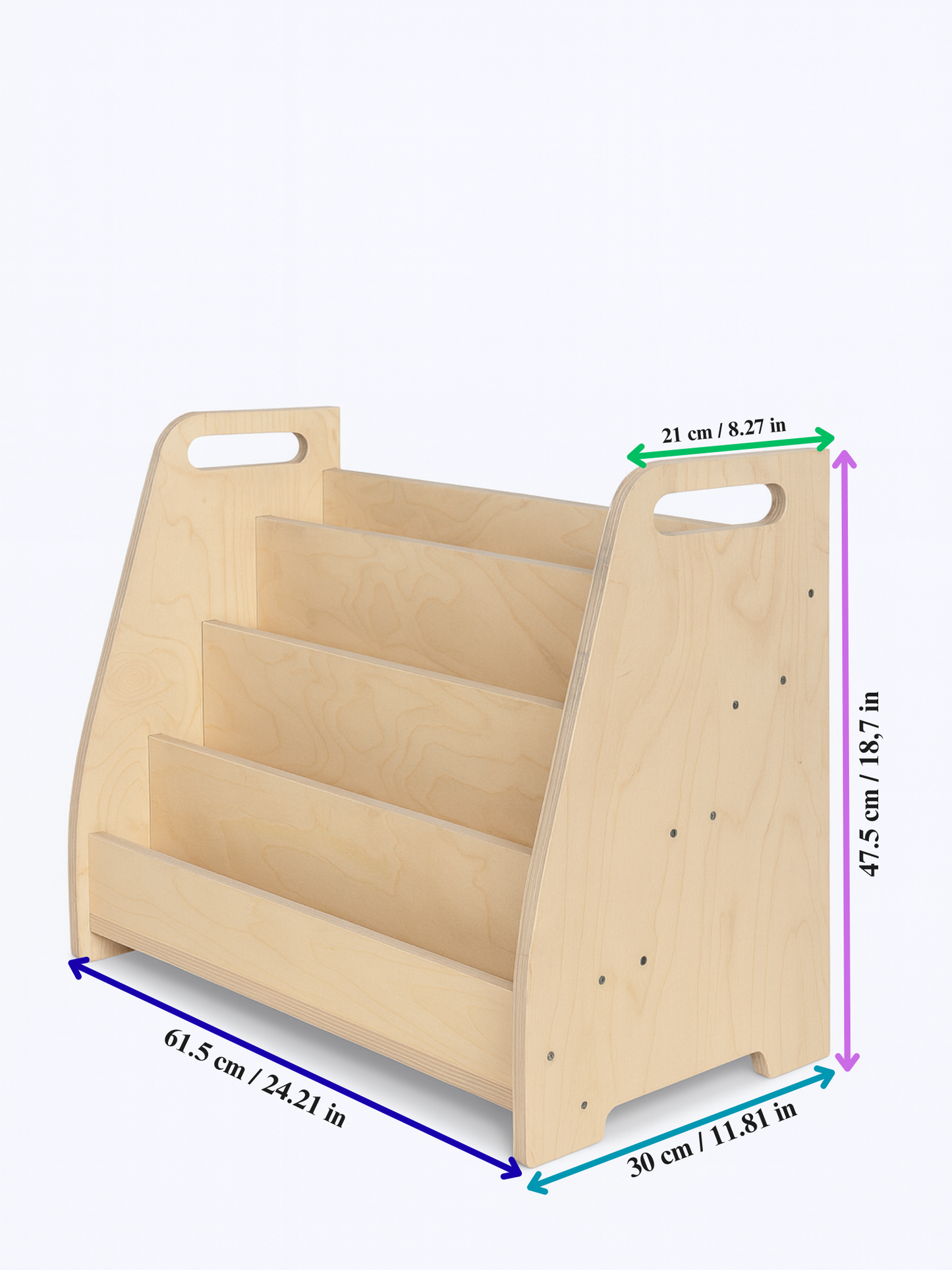 Seravellea™Montessori Wooden Bookshelf