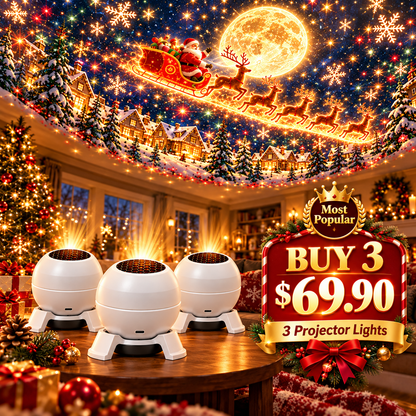 💡 Turn Any Room Into a Christmas Wonderland – Holiday Projection Night Light