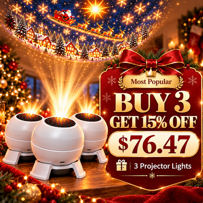 💡 Turn Any Room Into a Christmas Wonderland – Holiday Projection Night Light-40%
