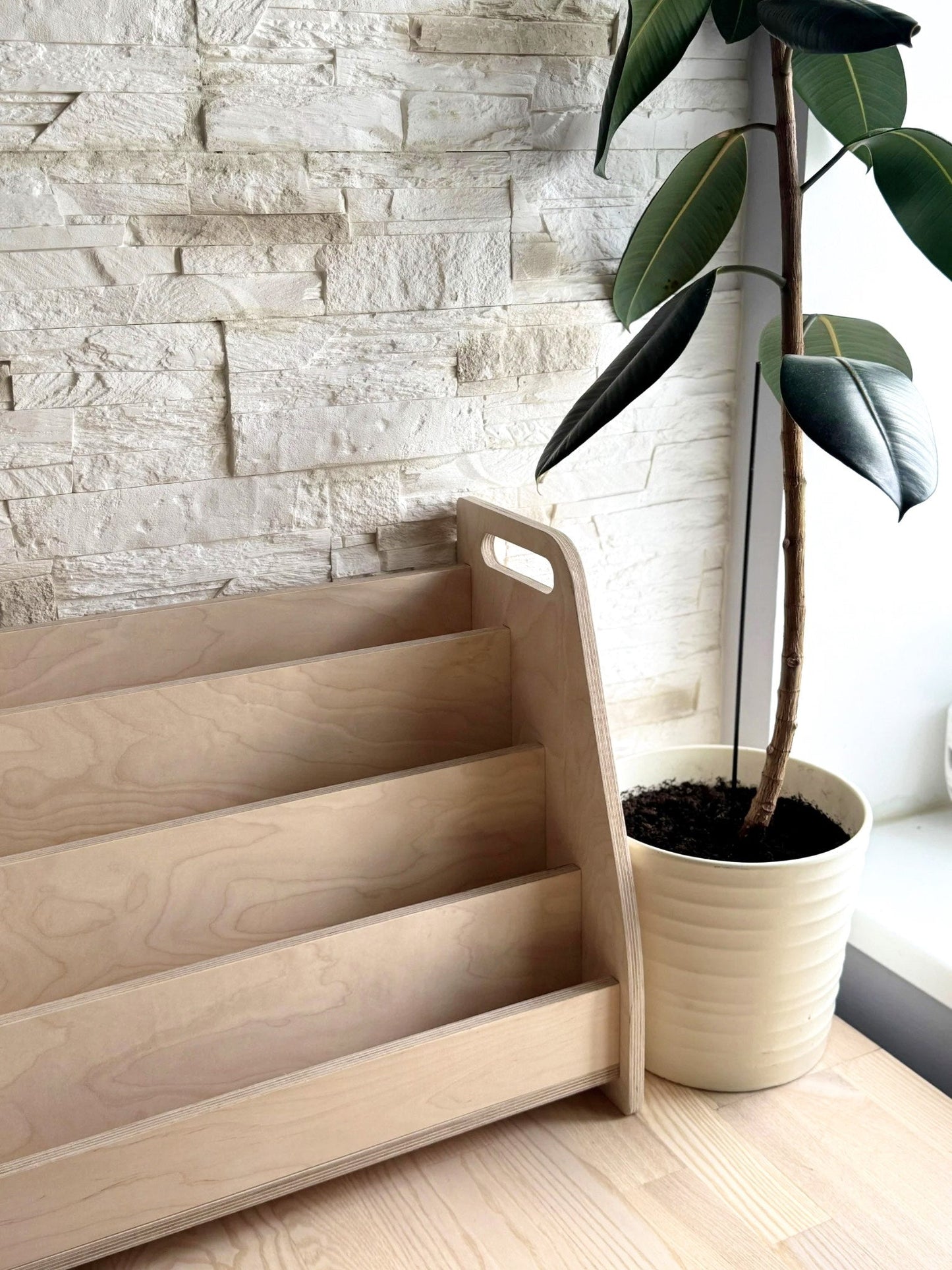 Seravellea™Montessori Wooden Bookshelf