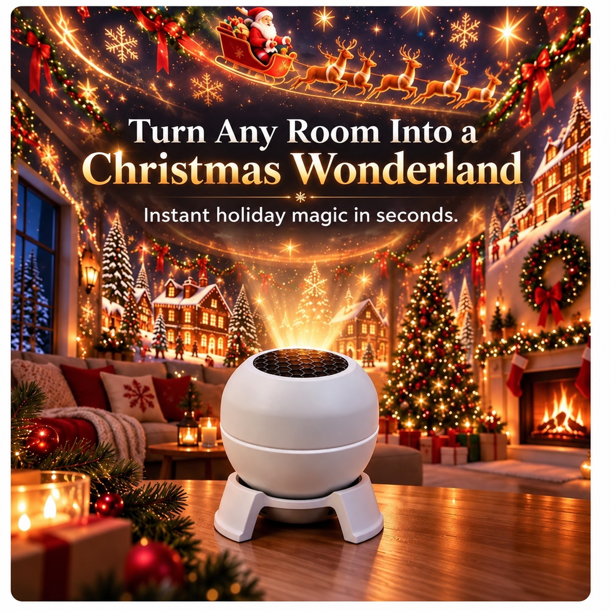 💡 Turn Any Room Into a Christmas Wonderland – Holiday Projection Night Light-40%