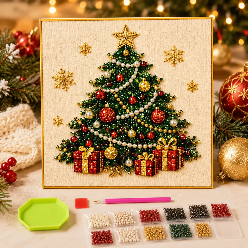 Christmas Tree pearl diamond painting design