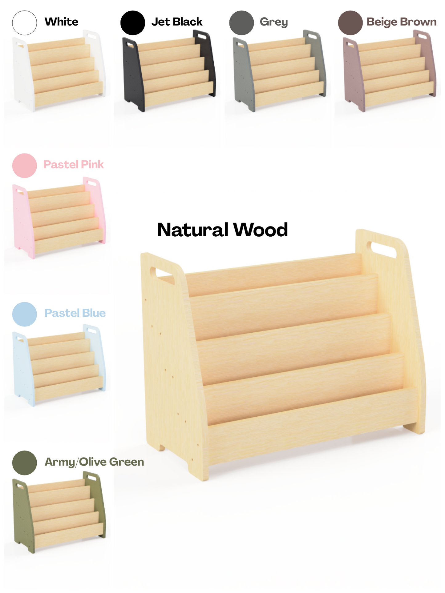 Seravellea™Montessori Wooden Bookshelf